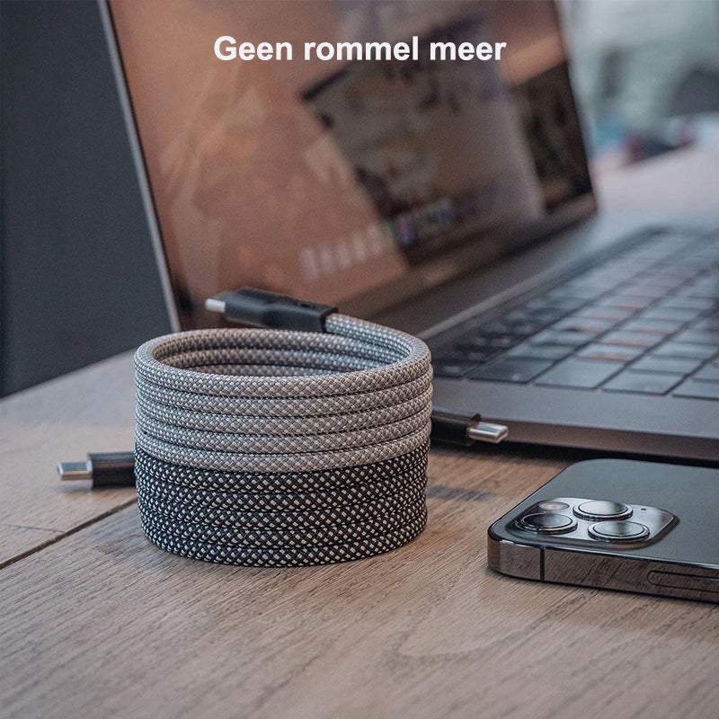 Magnetisch georganiseerde kabel