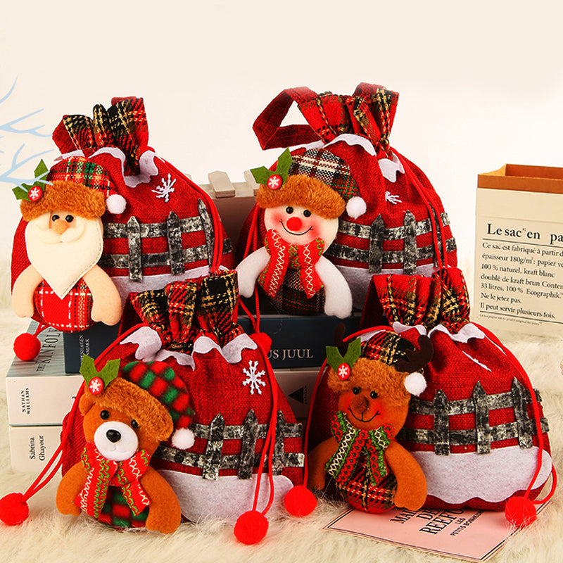 Kerstcadeau Sneeuwpop Doll Bag
