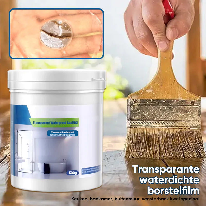 Transparante waterdichte coating