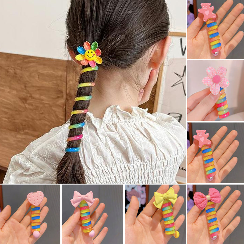 Kleurrijke Telefoondraad Haarelastieken Voor Kinderen